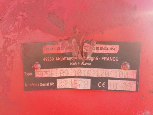 Плуг оборотний причіпний Gregoire Besson SPSF B9 8 корп, с.н. 724878