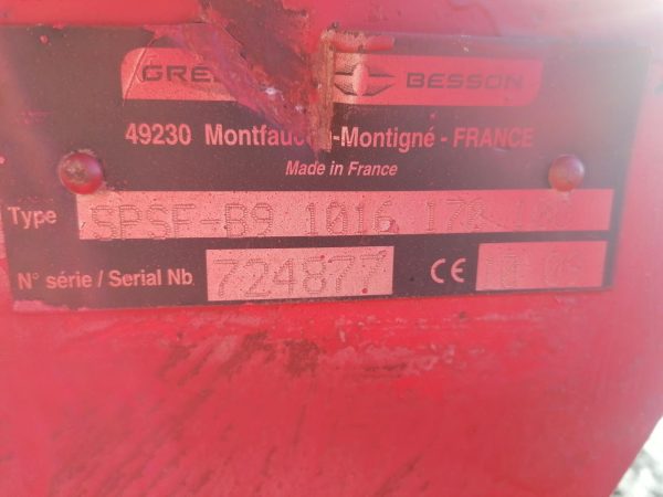Плуг оборотний причіпний Gregoire Besson SPSF B9 8 корп, с.н. 724877