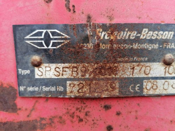 Плуг оборотний причіпний Gregoire Besson SPSF B9 8 корп, с.н. 721239
