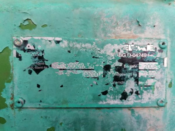 3. Розкидач добрив ZG-B 5500 с.н. ZGB0007650 шильдик Розкидач мінеральних добрив Amazone ZG-B 5500 с.н. ZGB0007650