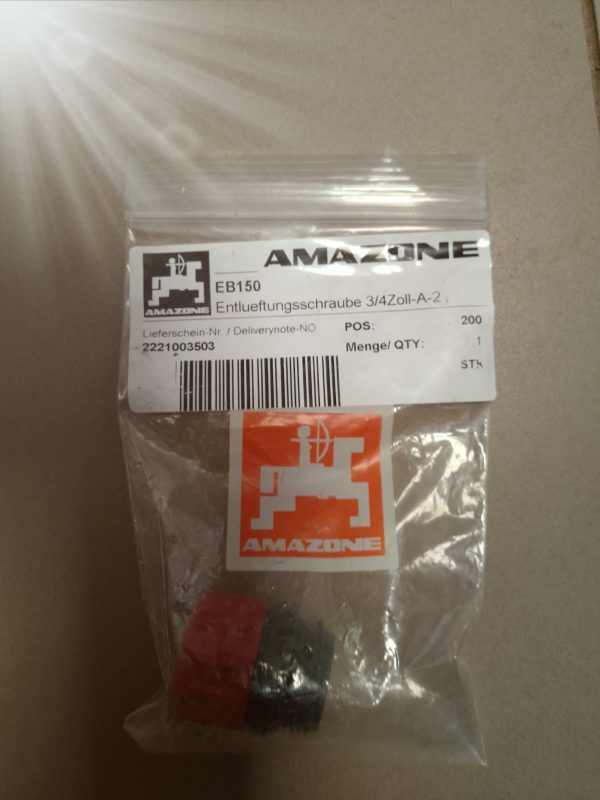 EB150 Пробка вентиляційного отвору 34 A-2 Amazone EB150 Пробка вентиляційного отвору 3/4" A-2 Amazone