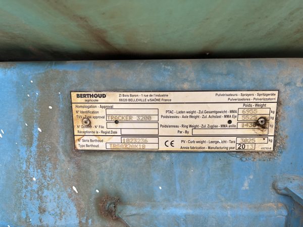 Обприскувач Berthoud Tracker-18
