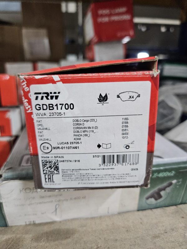 GDB1700 Колодки гальмівні дискові TRW
