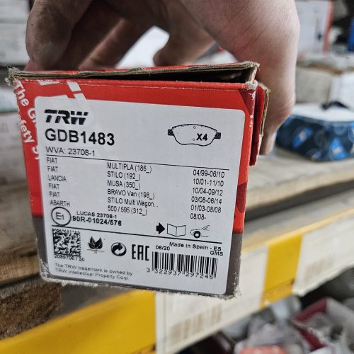 photo_5388873304719955560_w GDB1483 Колодки гальмівні дискові передні Fiat Doblo TRW