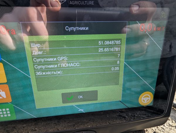 Система автоматичного водіння Ti7 GNSS L1+L2 RTK+3G гідравлічного типу