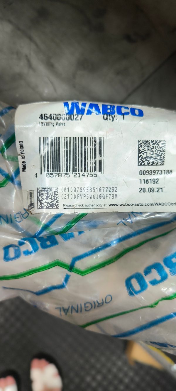 IMG_20260714_100138 4640060027 Клапан регулювання рівня підвіски Wabco