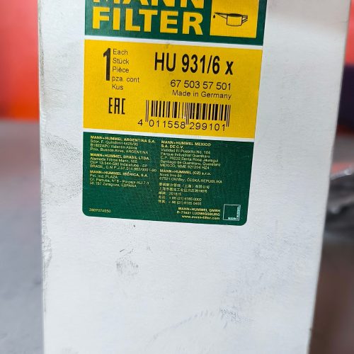 HU931/6X Фільтр масляний MANN-FILTER